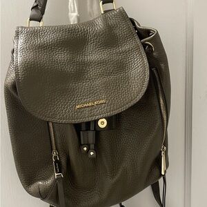 Michael Kors Dark Brown Leather Backpack